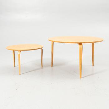 Bruno Mathsson, Coffee tables, 2, "Annika", Dux, latter half of the 20th century.
