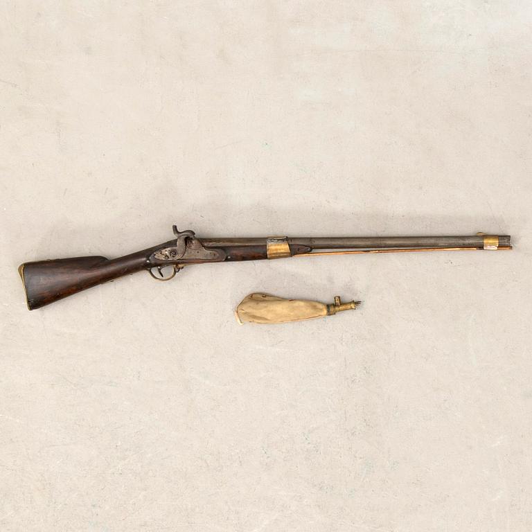 Lock rifle, Swedish, m/1845 modification.