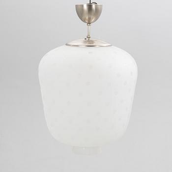 Ceiling lamp, Swedish Modern, Orrefors, 1940s.