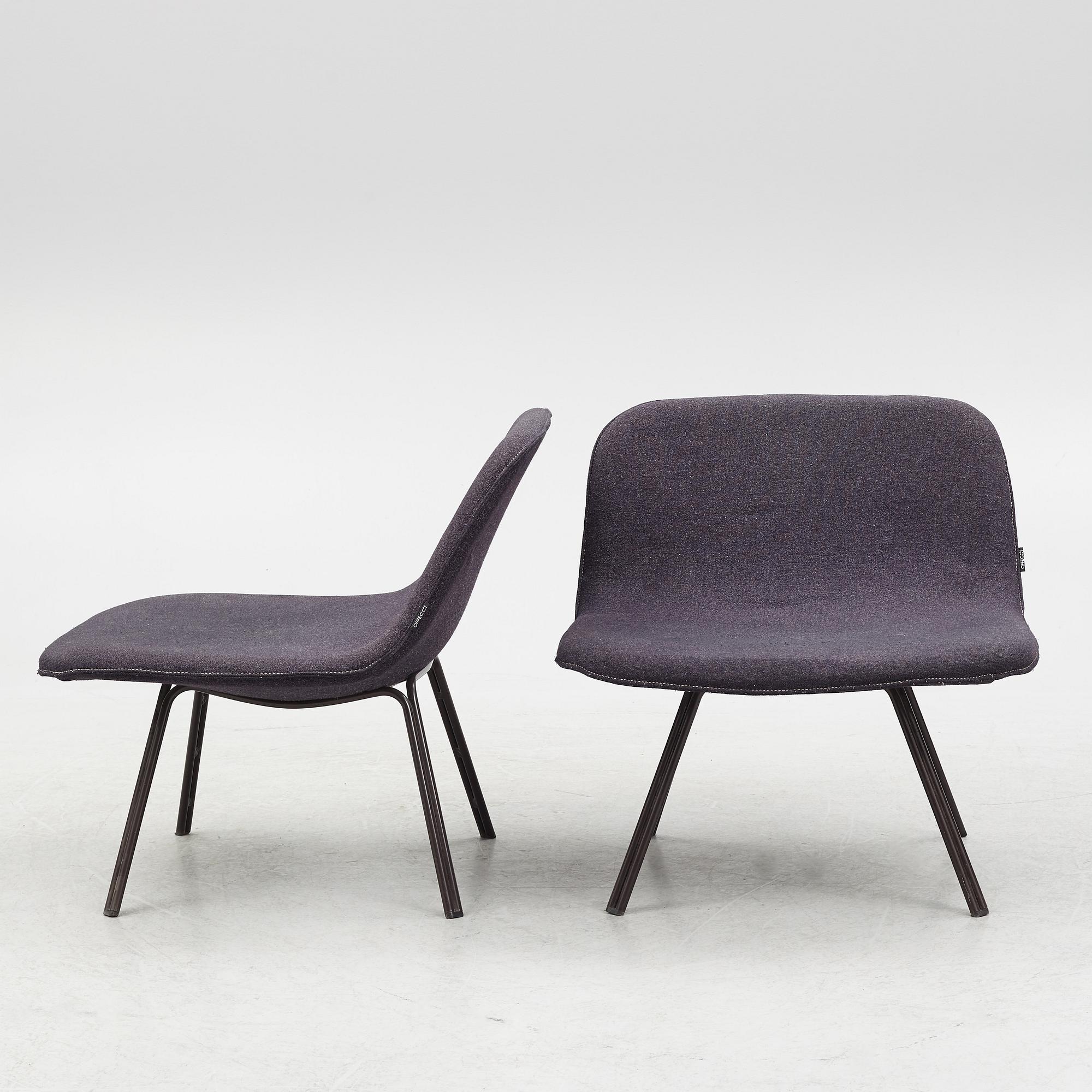 Claesson Koivisto Rune, a pair of 'Pal' easy chairs, Offecct.