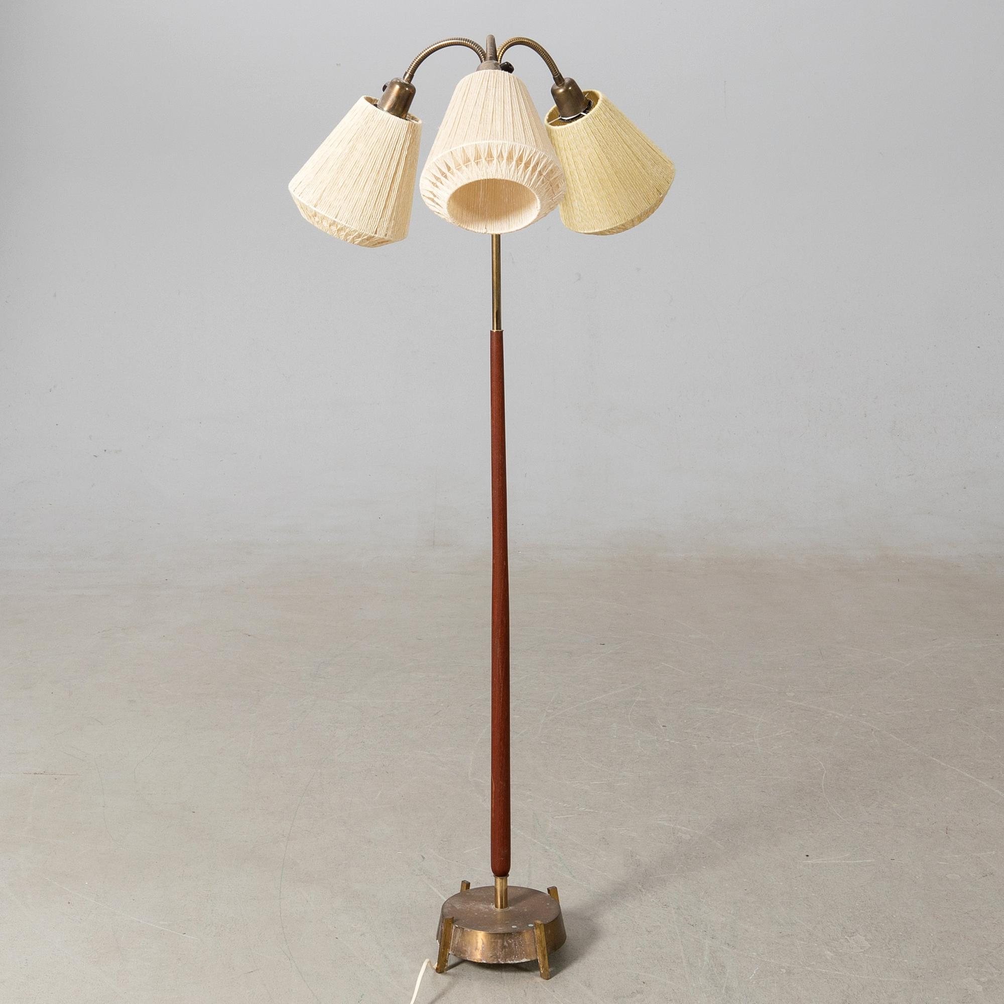 Floor lamp, mid-20th century.