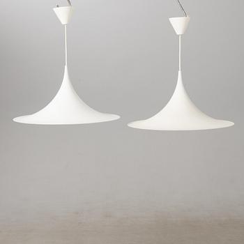 Claus Bonderup & Torsten Thorup, pendant lamps, 1 pair, "Semipendel", Fog & Mørup, Denmark.