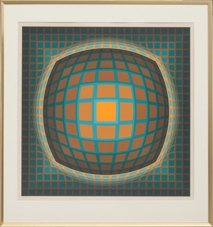 VICTOR VASARELY, färgserigrafi, signerad och numrerad 225/250.