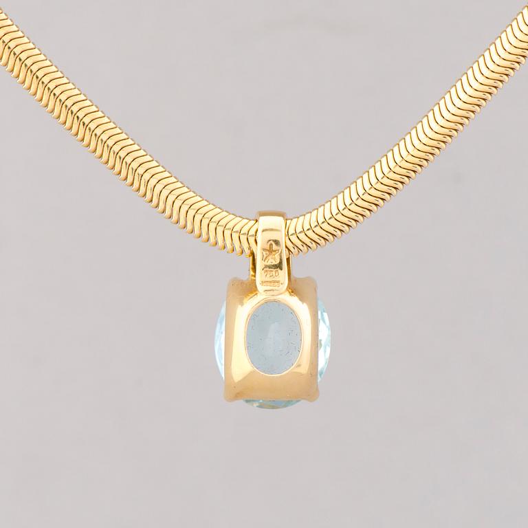 A NECKLACE, pendant H. Stern,  facetted topaz, 18 and 14K gold.