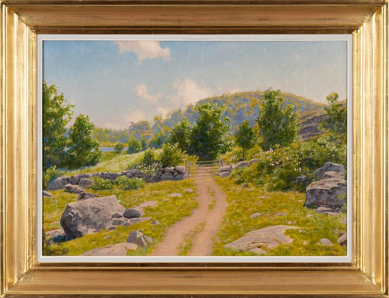 Johan Krouthén, oil on canvas, signed and dated 1920.