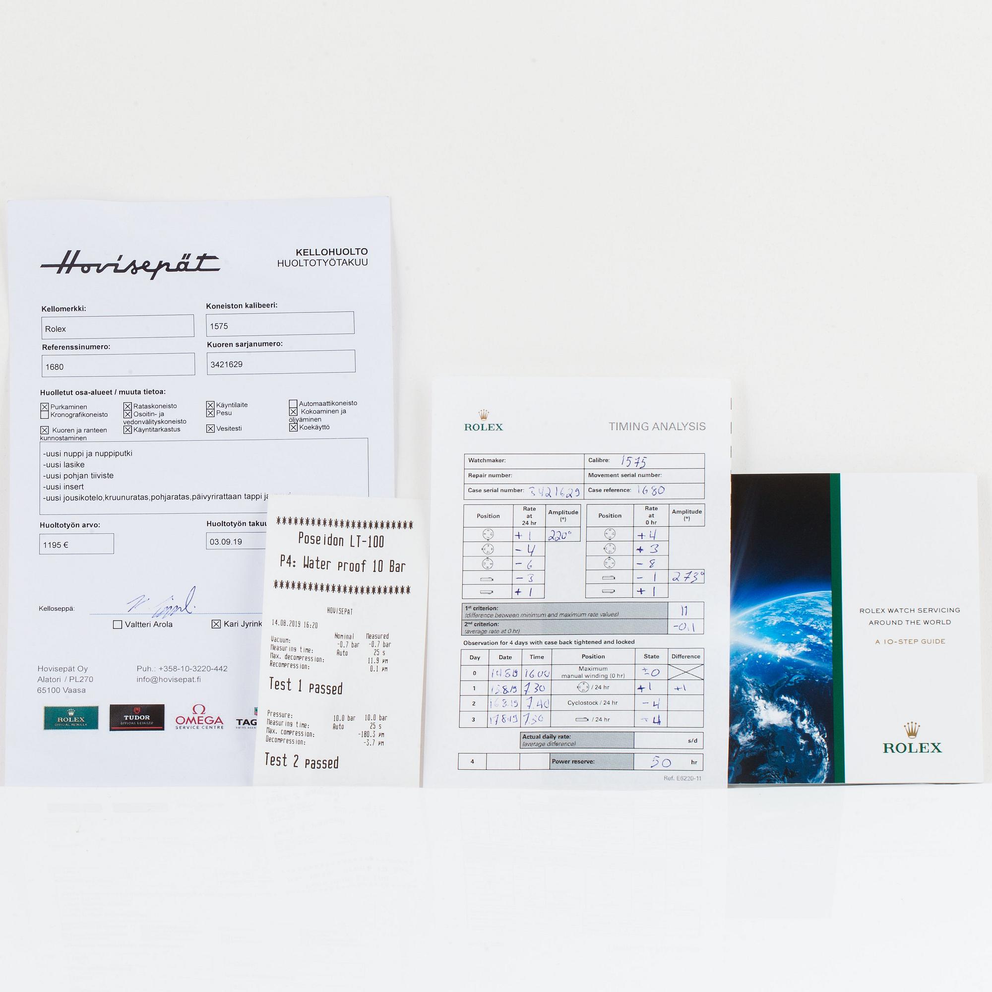 ROLEX, Submariner, "Red Mark IV".