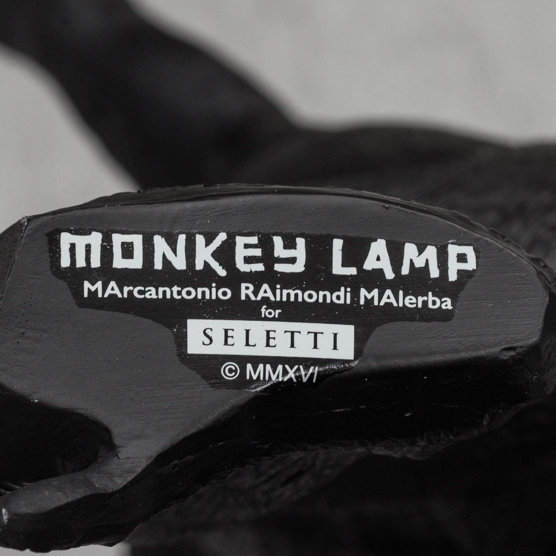 SELETTI, three Monkey lamps, design Marcantonio Raimondi Malerba.