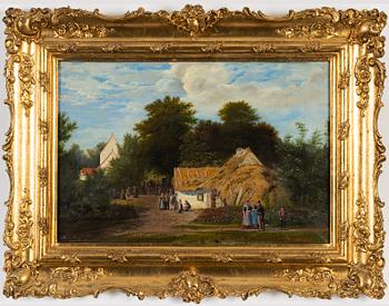 Unknown artist, oil on canvas, signed and dated 1861. - Bukowskis