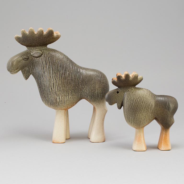 Two stoneware sculptures by Lisa Larson, K-studion.