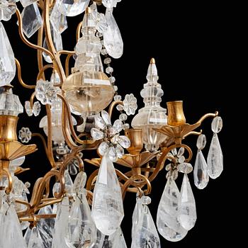 A French 19th century twelve-light chandelier.