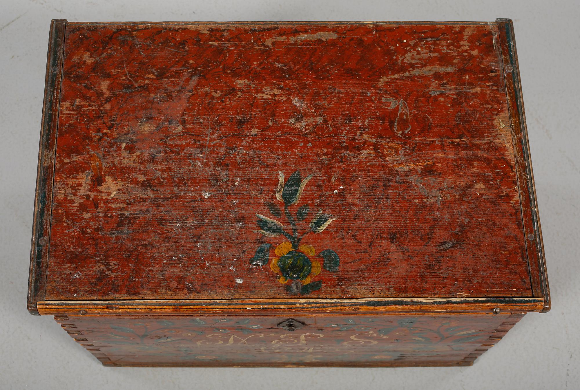 KISTA, allmoge, 1800-tal, bär datering 1843.