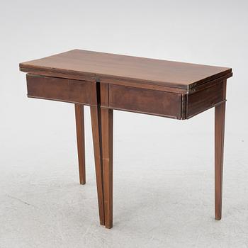 Game table, late Gustavian style, around 1900.