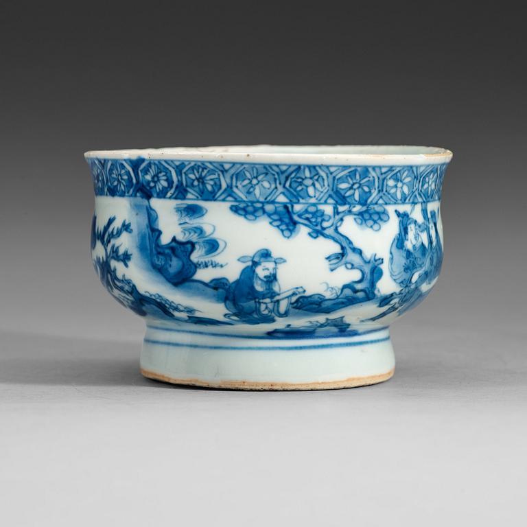 RÖKELSEKAR, porslin. Qingdynastin, Kangxi (1662-1722).