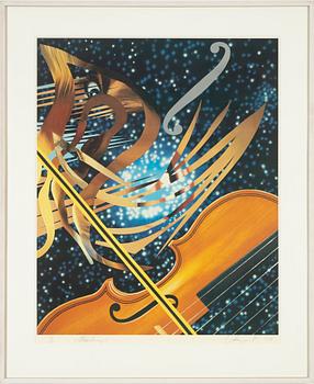 James Rosenquist, offset in colours, with silkscreen, 1988, signed 30/100.