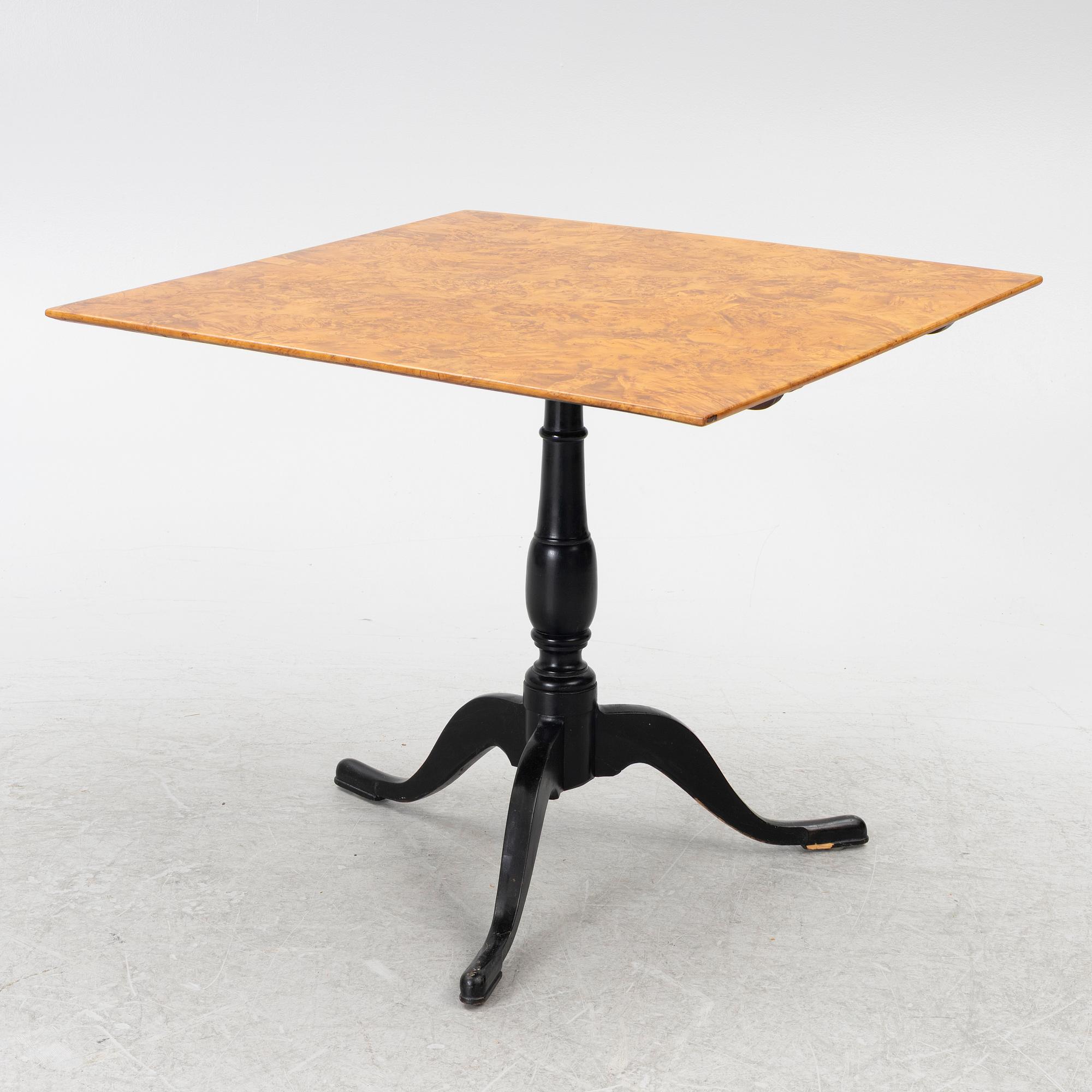 Fällbord, Mälardalen, 1800-talets första hälft.