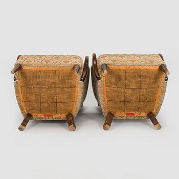 Birger Hahl, soffa samt fåtöljer, ett par, Haimi Oy 1946.