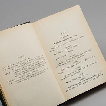 AUGUST STRINDBERGS SAMLADE VERK, 55 vol, Albert Bonniers förlag, Stockholm 1912-1919.