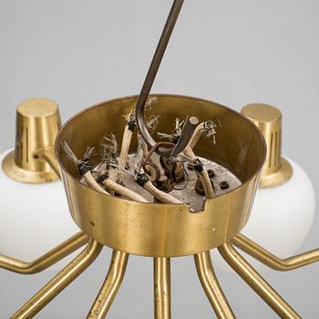 TAKLAMPA, Hans Bergström, Ateljé Lyktan 1940-tal. Diam 87 cm.