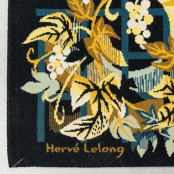 A wallhanging, machine-made, ca 99 x 157 cm, signed Hervé Lelong, J.F.D.