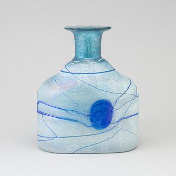 A last quarter of the 20th century glass ' Boom' flask by Bertil Valllien for Kosta Boda.