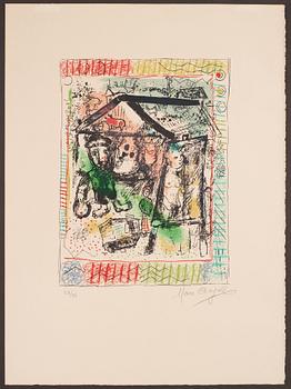 Marc Chagall, MARC CHAGALL,lithograph in colours, 1969, on Arches paper, signed in pencil and numbered 28/50.