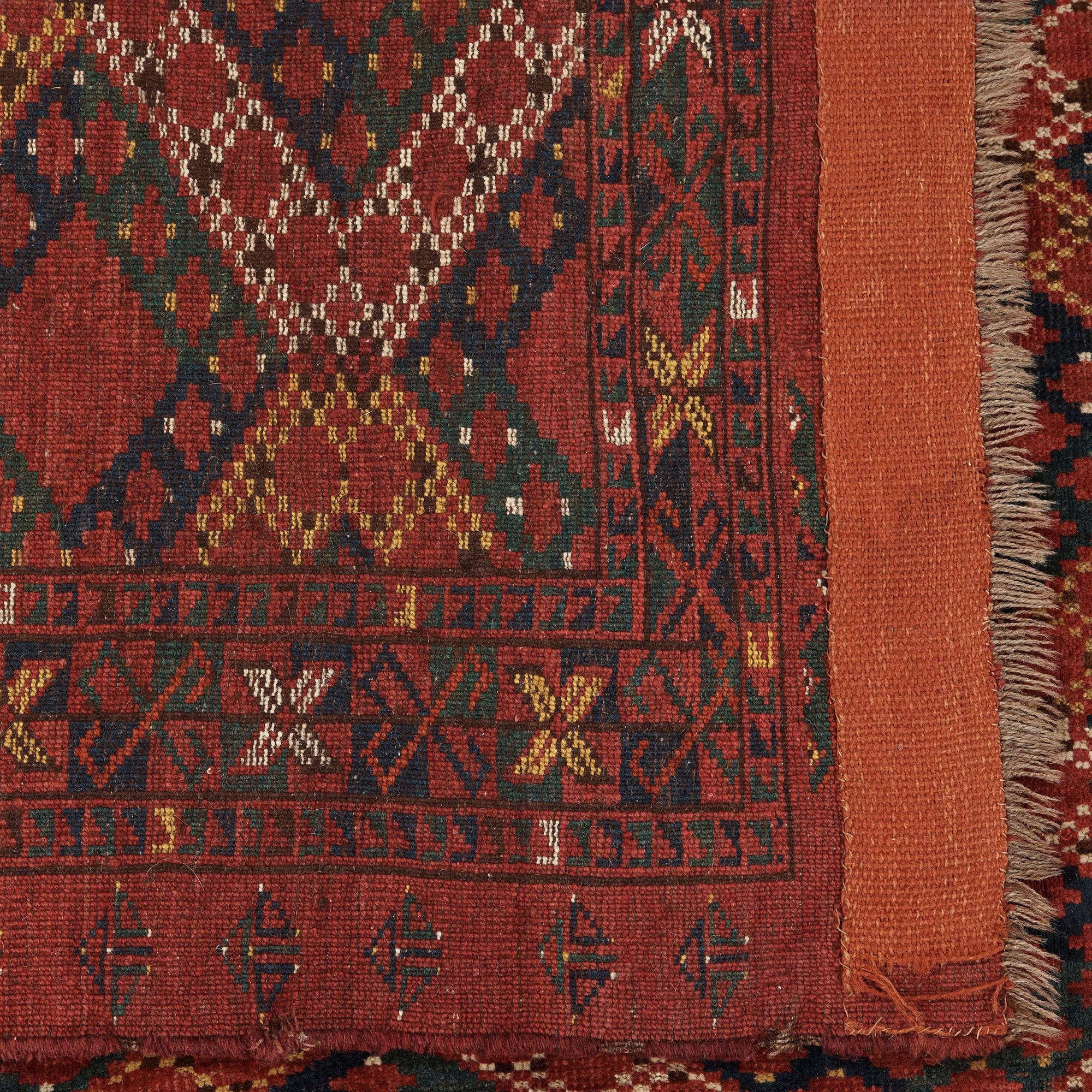 A CHUVAL-RUG. An antique Khalach, Middle Amu Darya (MAD), southern oasis. 112,5 x 167 cm.