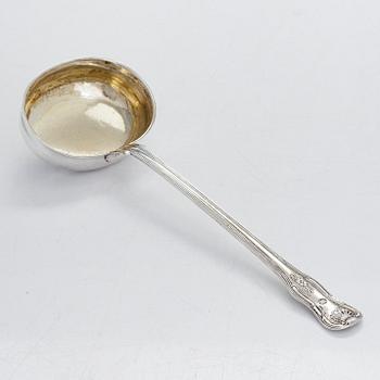 A silver soup ladle, maker's mark of Roland Mellin, Helsinki 1860.