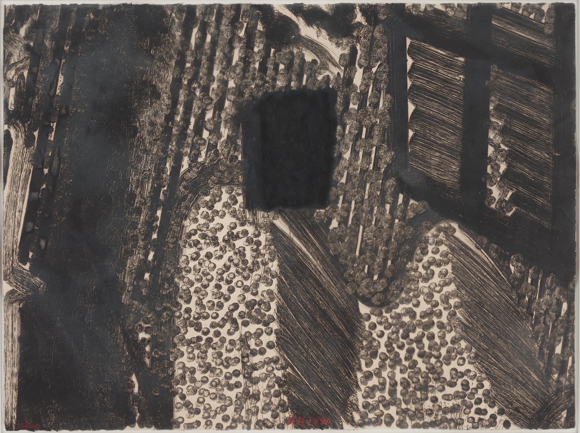 Howard Hodgkin, etsning och akvatint, 1980. Signerad och numrerad 95/100.