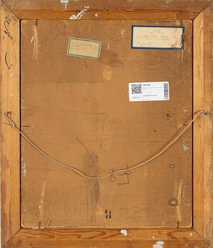 Birger Simonsson, olja på papp-pannå, signerad BS.