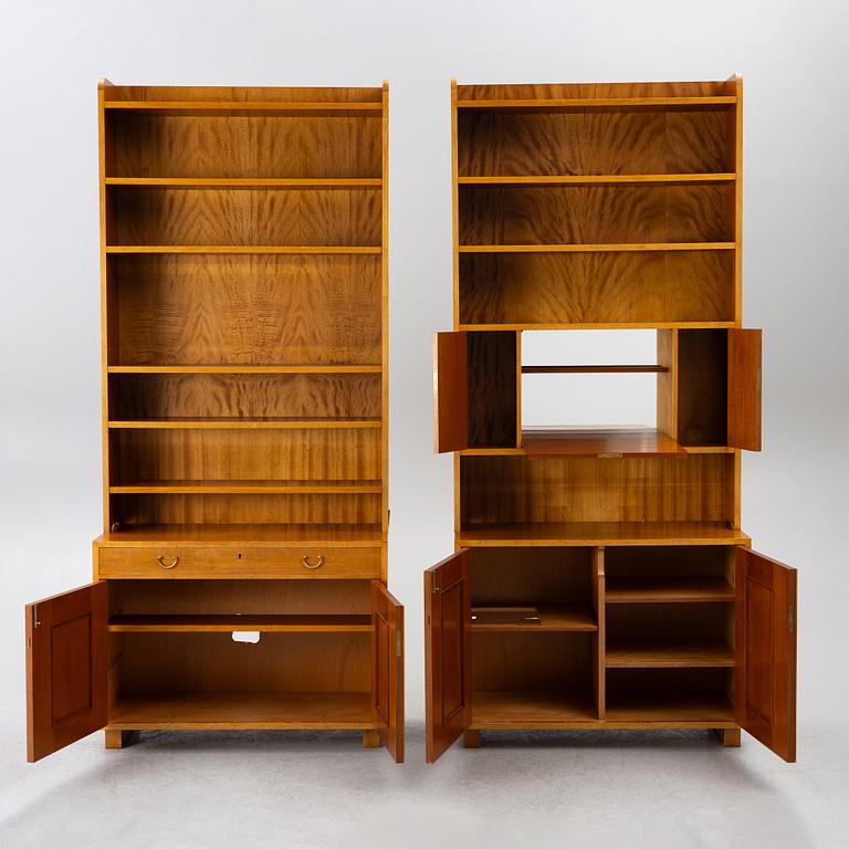Josef Frank, two model B2112 bookcases, Firma Svenskt Tenn, Sweden, before 1985.