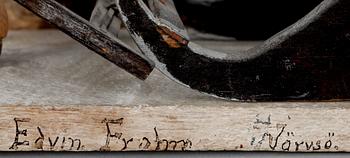 FIGURIN, trä, Edvin Frohm, Järvsö, sign. 1900-talets mitt.