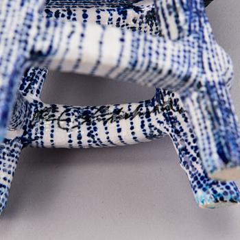 HEINI RIITAHUHTA, a porcelain miniature sculpture 'Chair' signed Heini Riitahuhta.