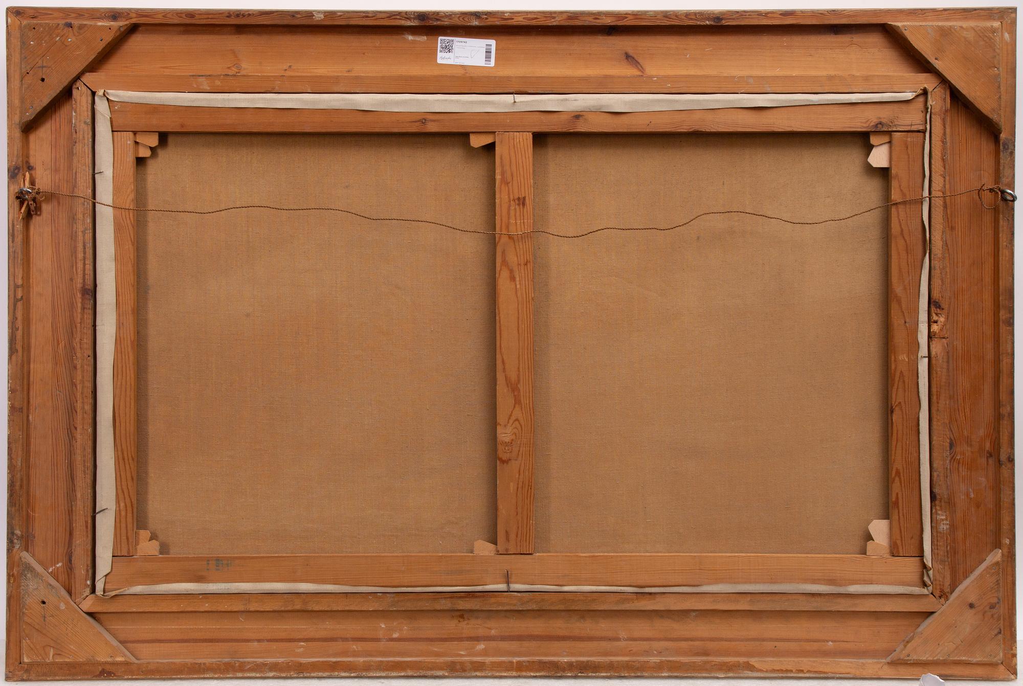 Arvid Mauritz Lindström, Summer landscape at dusk.