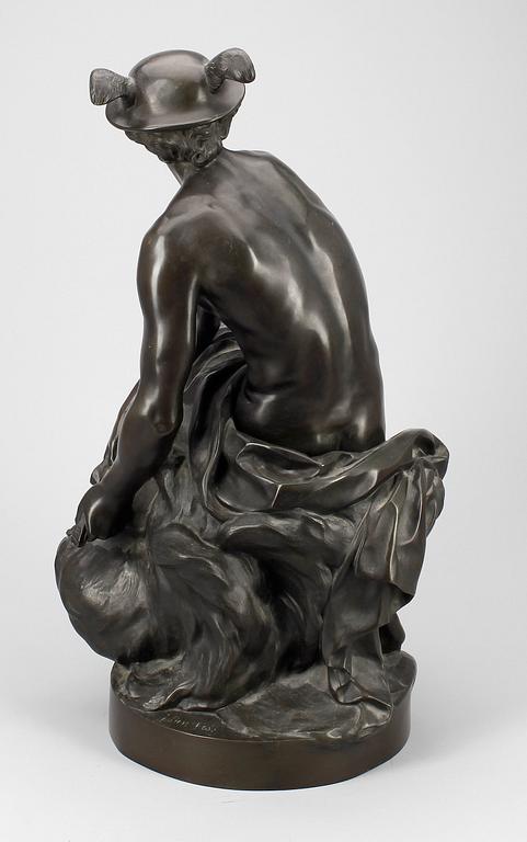 JEAN BAPTISTE PIGALLE, efter, skulptur, brons, omkring 1900.