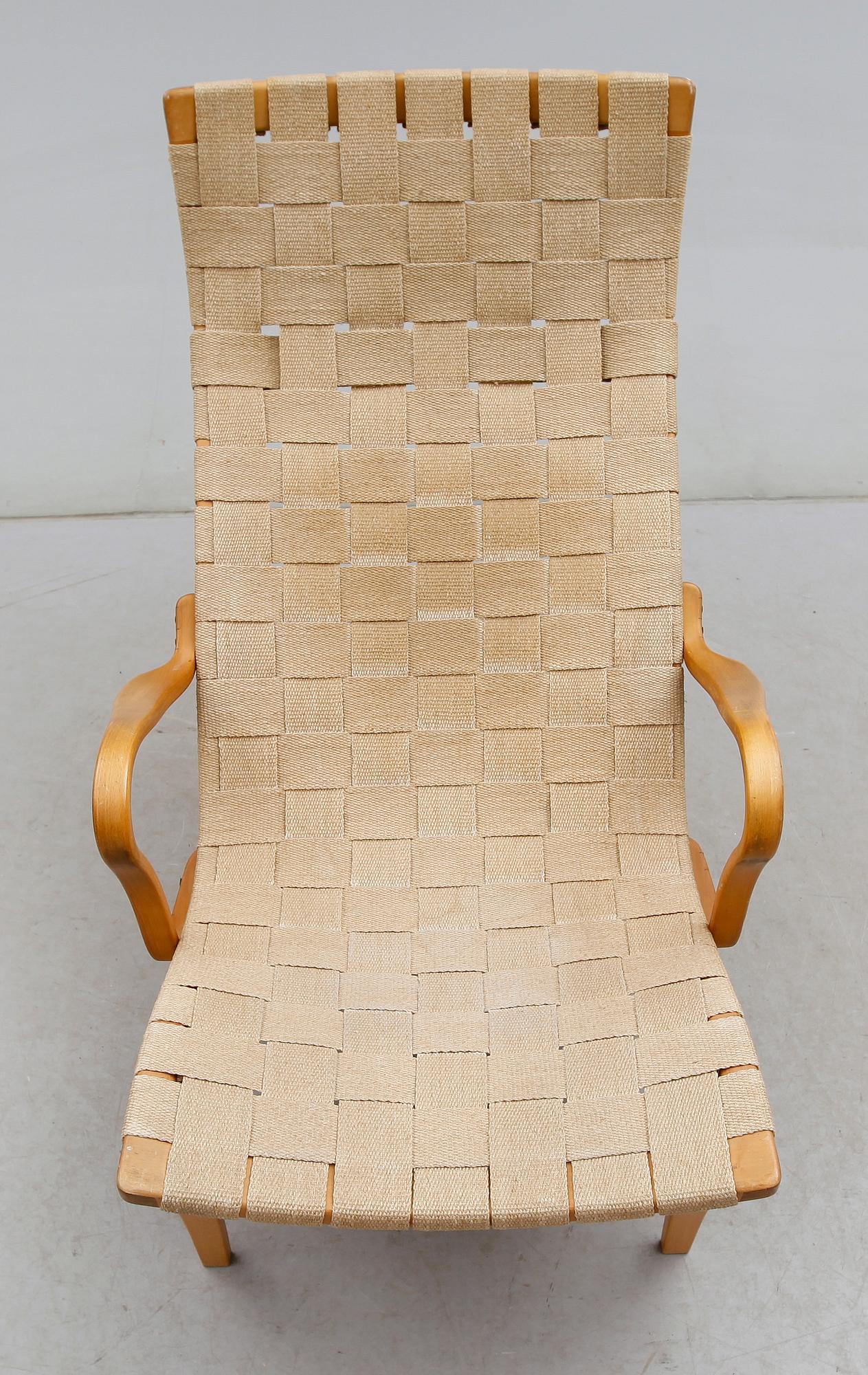 FÅTÖLJ, "Pernilla", Bruno Mathsson, Dux, 1900-talets andra hälft.