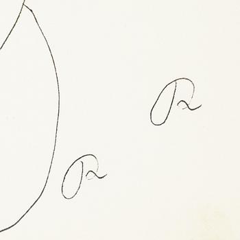 Roger Risberg, indian ink drawing, signed. Executed in 2008.