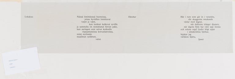 Sakari Marila, "Oktober".