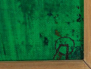 Arne Olsson, olja på pannå, signerad.