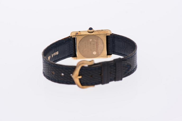 A CARTIER WRISTWATCH.