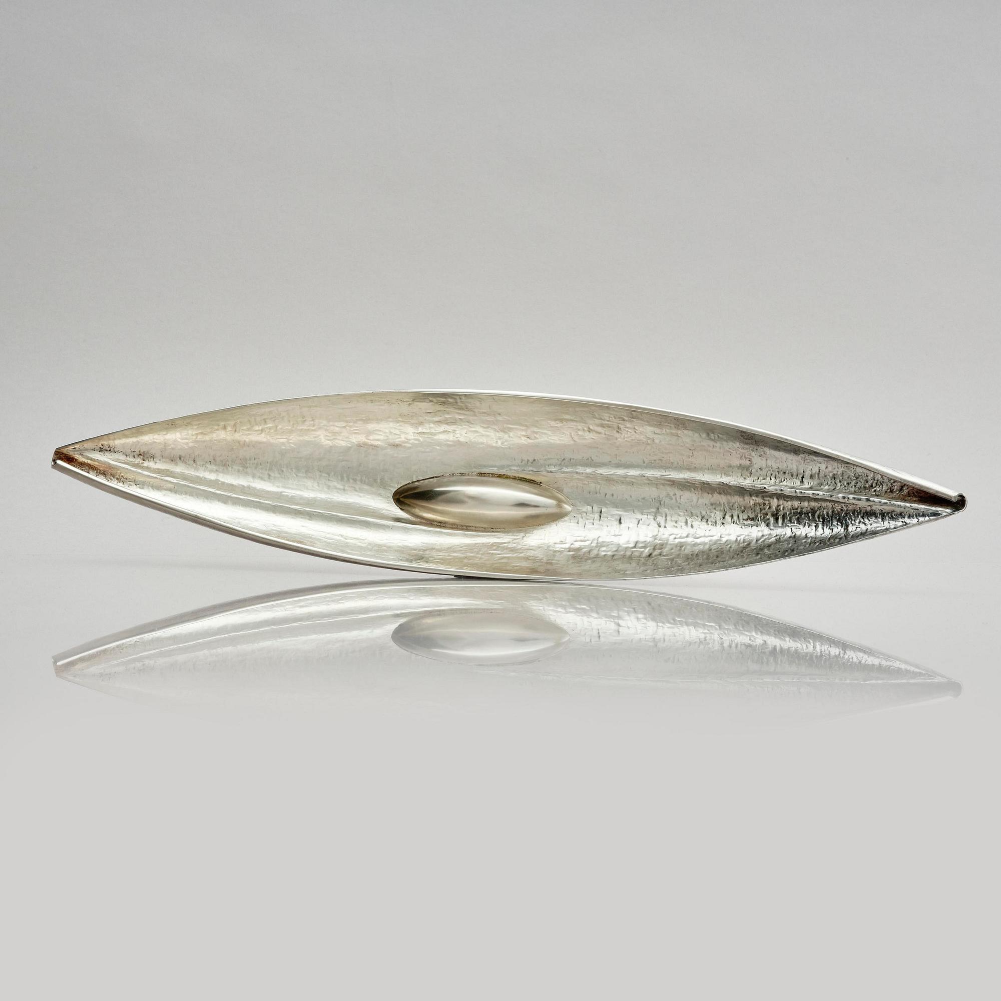 Tapio Wirkkala, a silver bowl, model TW9, marked TW, Kultakeskus, Hämeenlinna 1978.