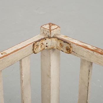 A textile baket from around the year 1900.