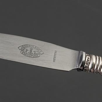 A set of 75 pieces model "Olga" silver flatware, including GAB  Stockholm, 20th century.