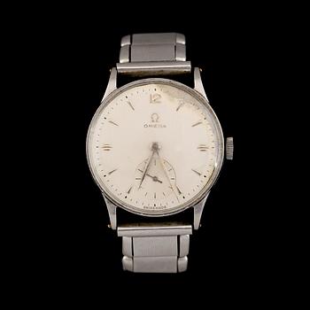 ARMBANDSUR, stål, Omega, 1900-talets mitt.
