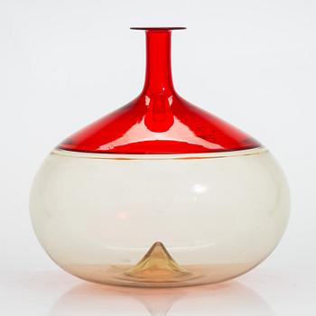 Tapio Wirkkala, flaska, "Bolle" modell 502.1, signerad Venini TW -87.