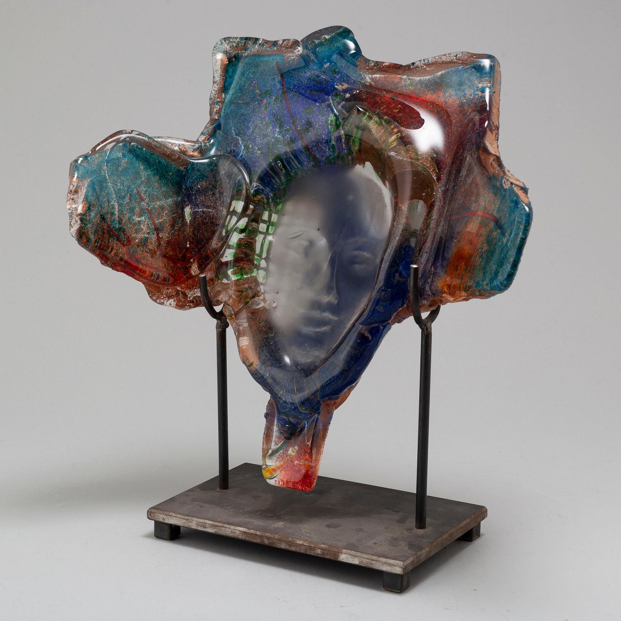 BJÖRN EKEGREN, skulptur, glas, signerad Björn Ekegren.