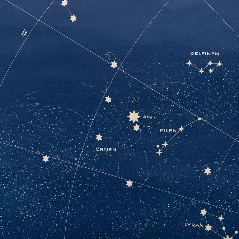 A map of the stars, Stockholm, mid 20th Century.