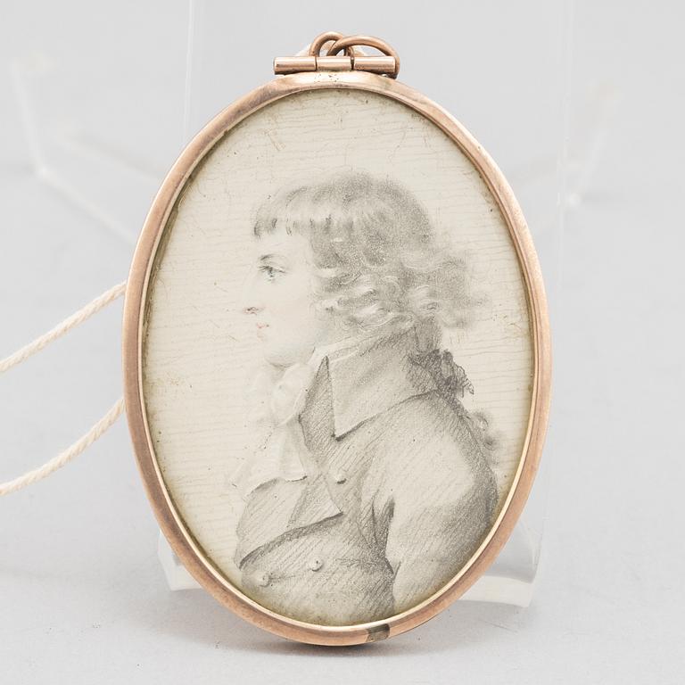 Miniature, attributed to John Downman,.