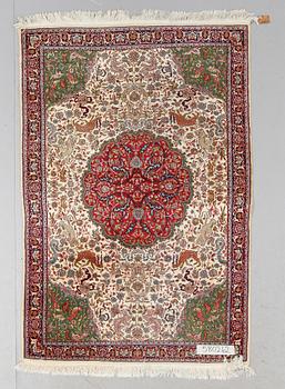 MATTA, Kashmir, silke, persisk. Ca 120 x 180 cm.