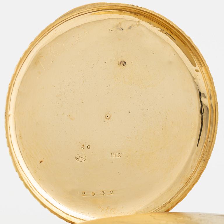 Fickur, 18K guld, 46 mm.