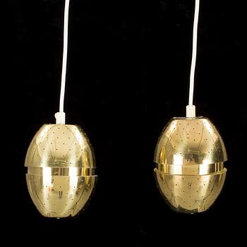 FÖNSTERLAMPOR, ett par, Hans -Agne Jacobsen, Markaryd, 1970-/80-tal.